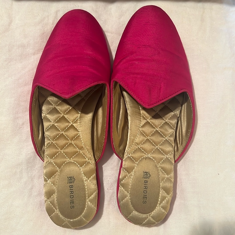 Birdies The Raven Satin Mule - size 8